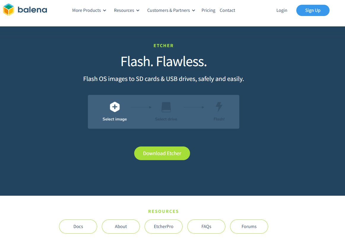 Balena Etcher para montagem de pendrive bootável – Tribo Tecno